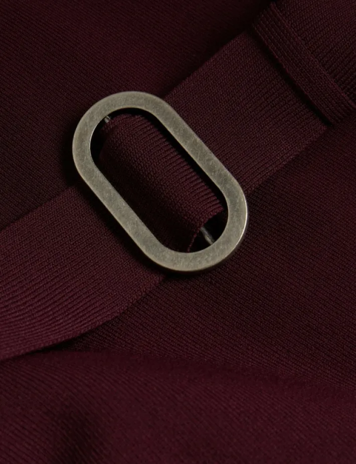 samalee_flippy_hem_knitte_2.webp Samalee Flippy Hem Knitted Midi Dress With Belt<Ted Baker Clearance