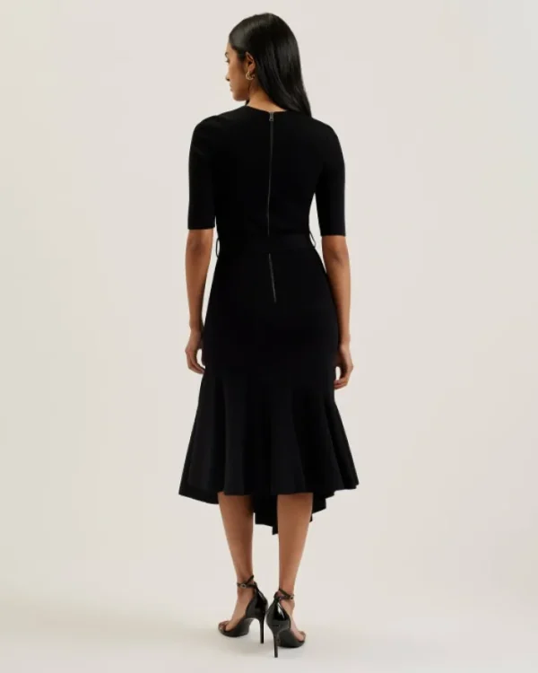 Samalee Flippy Hem Knitted Midi Dress With Belt<Ted Baker Cheap