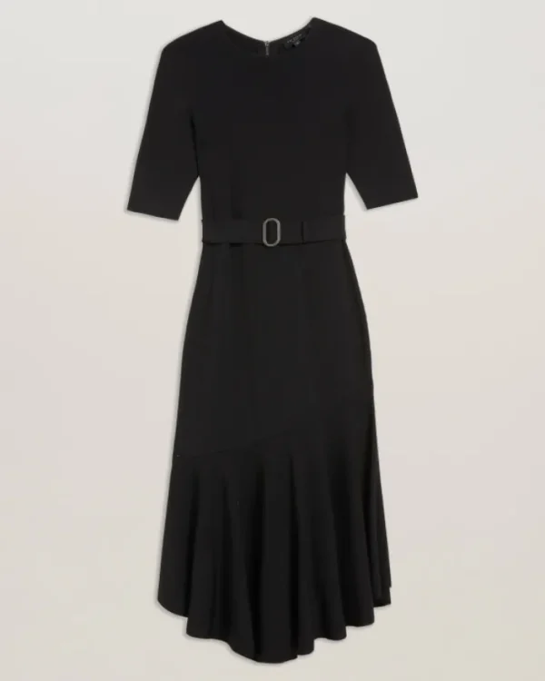 Samalee Flippy Hem Knitted Midi Dress With Belt<Ted Baker Cheap