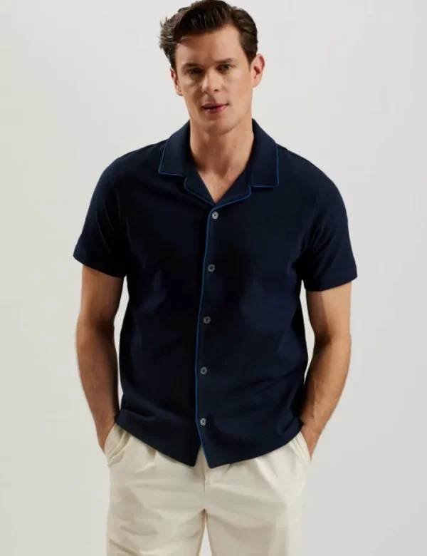 Selar Short Sleeve Regular Button Through Shirt<Ted Baker Flash Sale