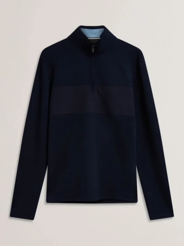Simonea Textured Panel Half-Zip Modal Sweatshirt<Ted Baker Best
