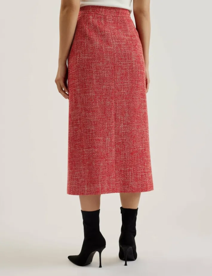 sumis_tailored_boucle_mid_3.webp Sumis Tailo Boucle Midi Skirt With Front Slit<Ted Baker Online