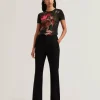 Sunnyy Blurred Floral Print Slim Fit T-Shirt<Ted Baker New