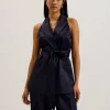 Teeru Tailored Satin Longline Vest with Belt<Ted Baker Store