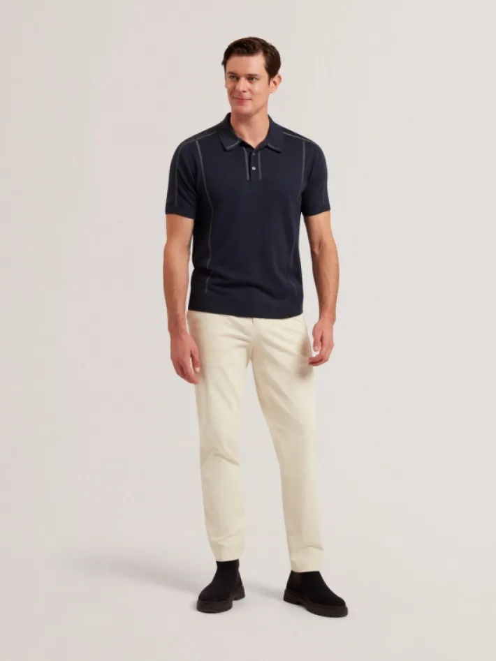 telle_short_sleeve_regula_0.webp Telle Short Sleeve Regular Embroidered Button Polo<Ted Baker Online
