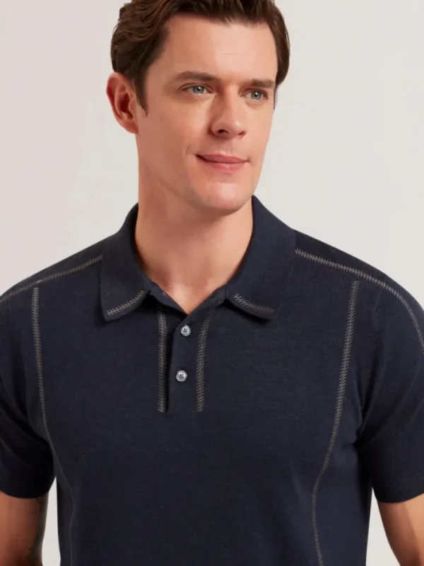 Telle Short Sleeve Regular Embroidered Button Polo<Ted Baker Online