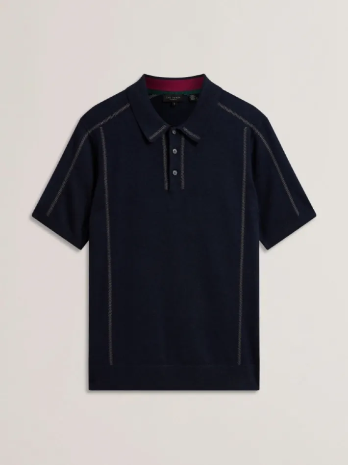 telle_short_sleeve_regula_4.webp Telle Short Sleeve Regular Embroidered Button Polo<Ted Baker Online