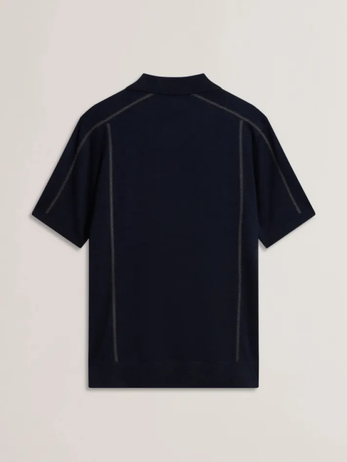 telle_short_sleeve_regula_5.webp Telle Short Sleeve Regular Embroidered Button Polo<Ted Baker Online