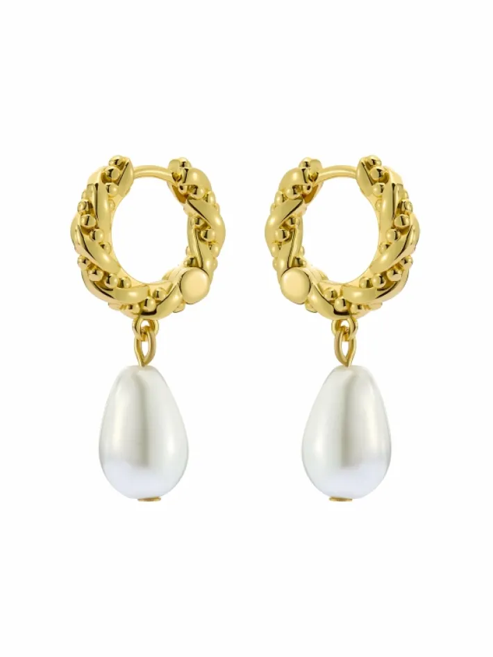 tilly_twisted_pearl_drop__0.webp Tilly Twisted Pearl Drop Earrings<Ted Baker Sale