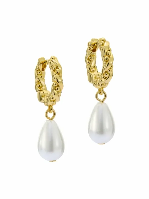 Tilly Twisted Pearl Drop Earrings<Ted Baker Sale