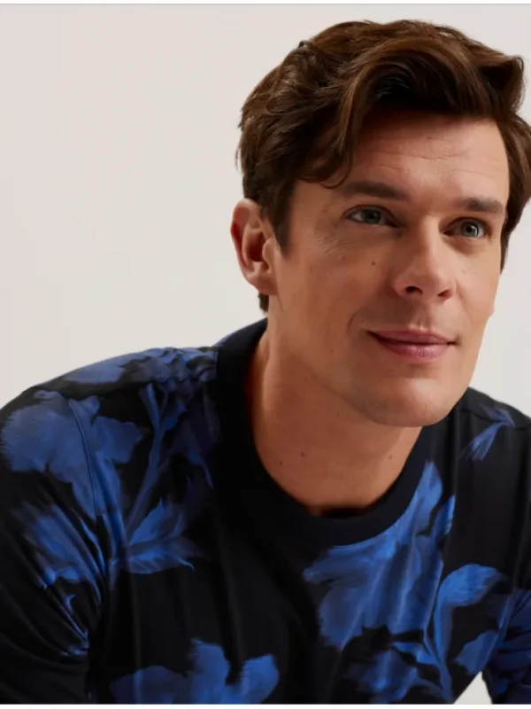 Vendis Contrast Floral Print Cotton T-Shirt<Ted Baker Outlet