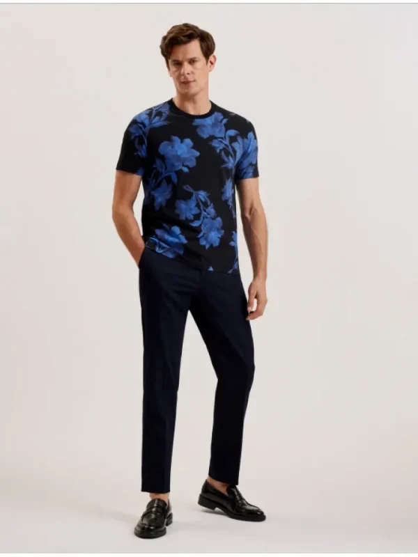 Vendis Contrast Floral Print Cotton T-Shirt<Ted Baker Outlet