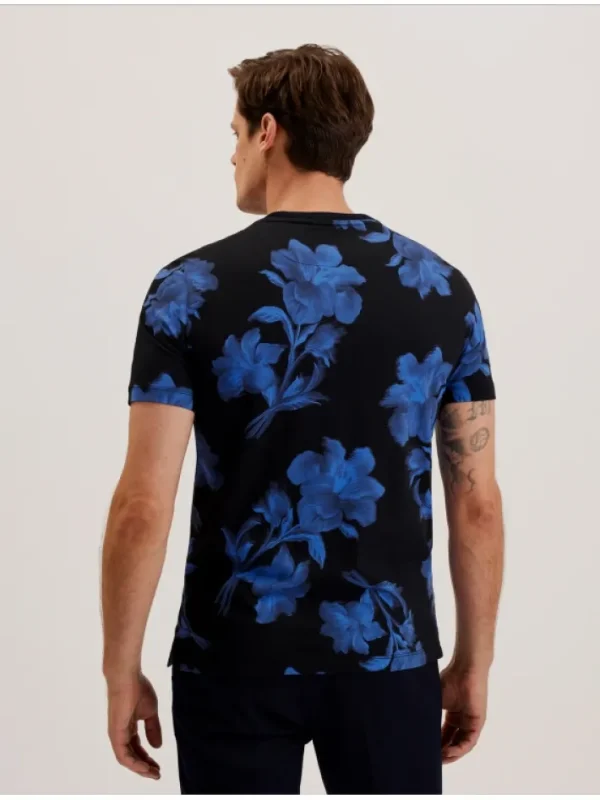 Vendis Contrast Floral Print Cotton T-Shirt<Ted Baker Outlet