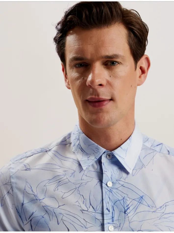 walesby_sketched_floral_p_3.webp Walesby Sketched Floral Print Cotton Shirt<Ted Baker Best Sale
