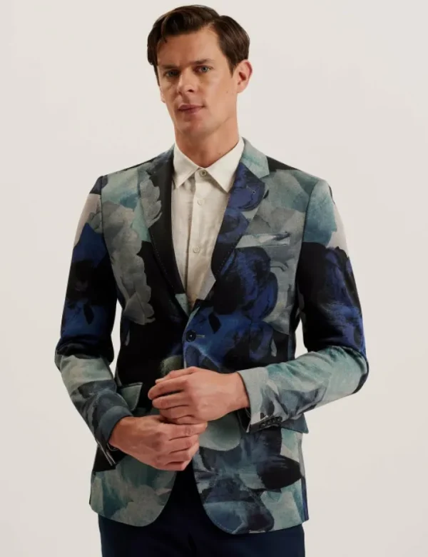 Walkerj Printed Floral Pique Jersey Blazer<Ted Baker Flash Sale