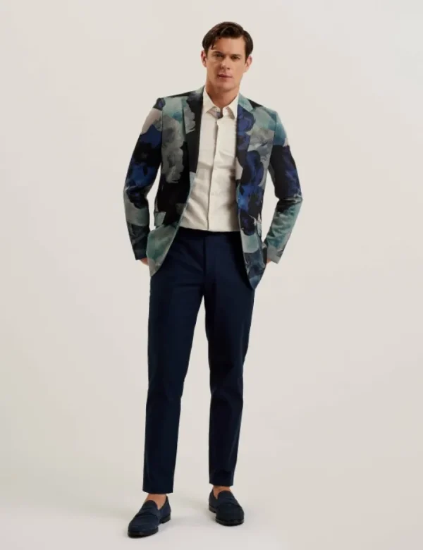 Walkerj Printed Floral Pique Jersey Blazer<Ted Baker Flash Sale