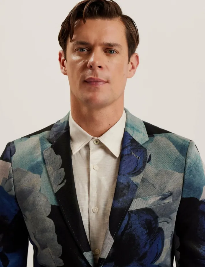 walkerj_printed_floral_pi_3.webp Walkerj Printed Floral Pique Jersey Blazer<Ted Baker Flash Sale