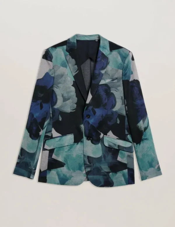 Walkerj Printed Floral Pique Jersey Blazer<Ted Baker Flash Sale