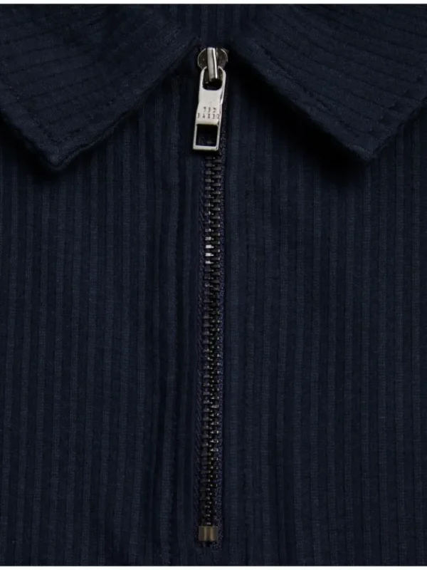 Zarkes Short Sleeve Regular Zip Polo<Ted Baker Fashion